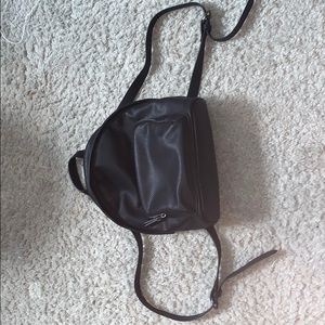 Black mini backpack